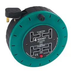 13A Quad 10m Enclosed Reel