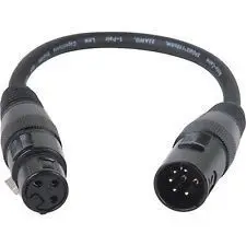 DMX Jumper 5 Pin to 3 Pin (Purple Tape)