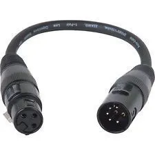 DMX Jumper 5 Pin to 3 Pin (Purple Tape)