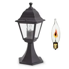 Flicker Flame Lantern – Short on plinth