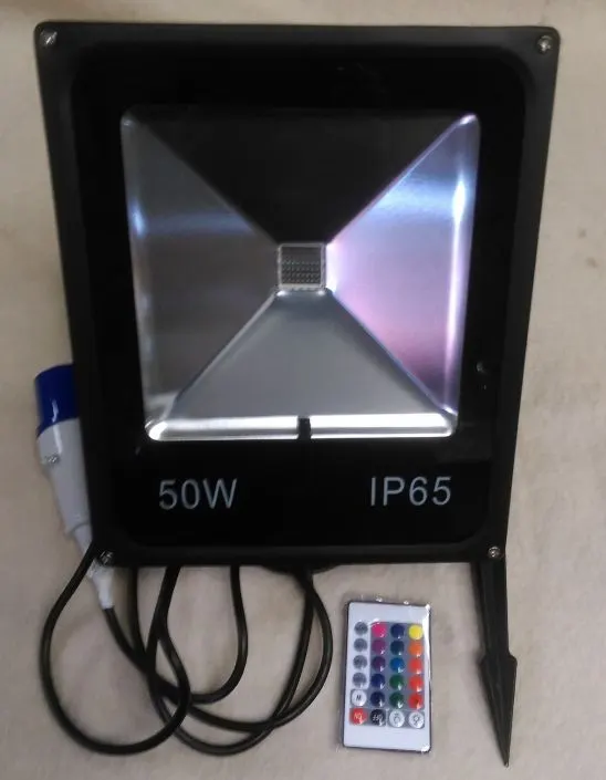 LED RGB Outdoor Flood – 50w Black