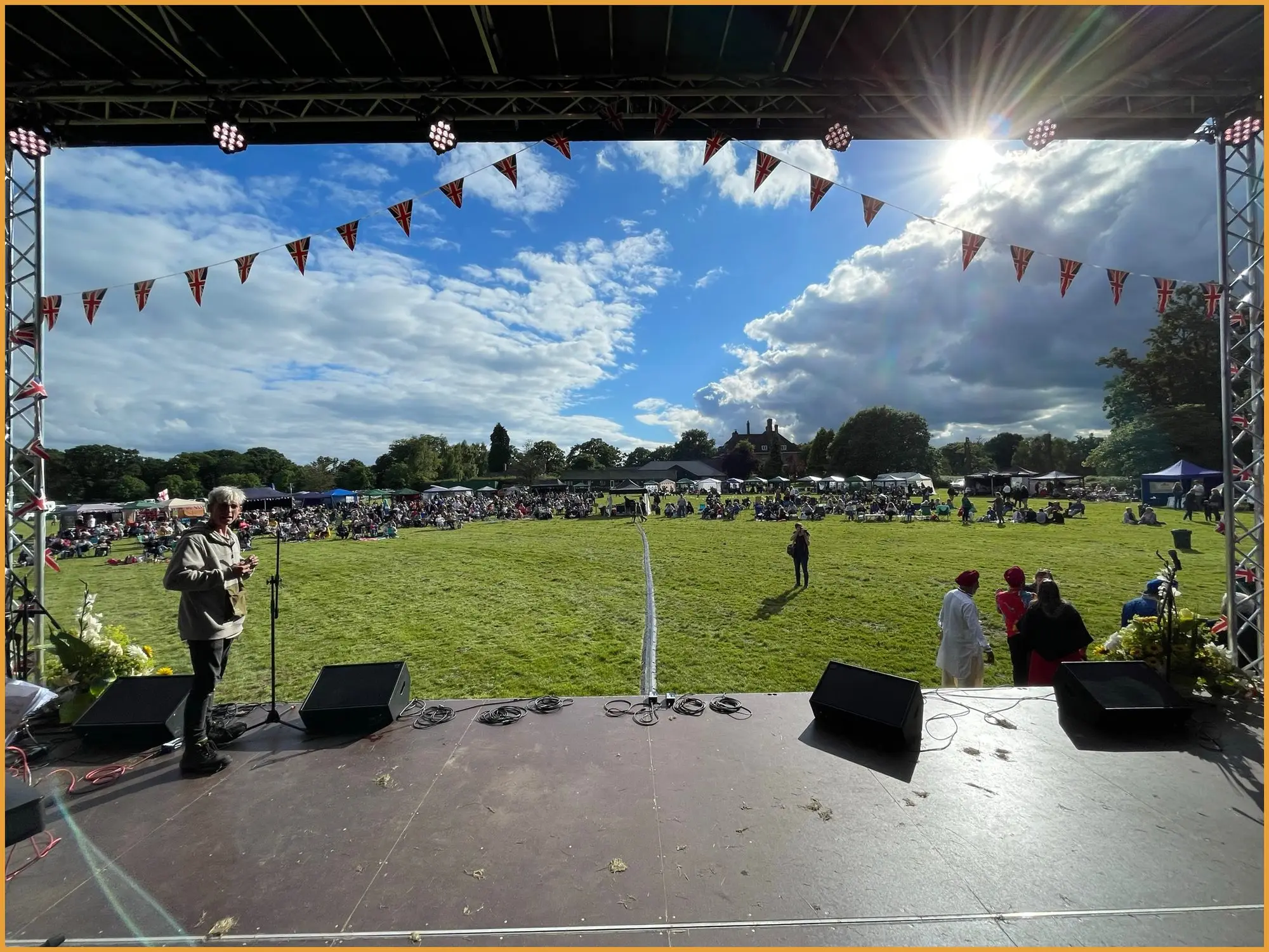 Stagemobil stage set in the grounds of Speech House